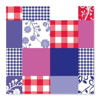Decoratie plakfolie meubelfolie Patchwork 45 cm x 2 meter zelfklevend - Decoratiefolie - Plakplastic