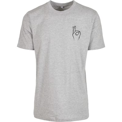 Mister Tee - Easy Sign heather grey Heren T-shirt - M - Grijs