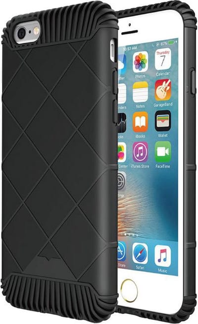 Peachy Protectie hoesje zwart TPU case geschikt voor iPhone 6 en 6s Protection cover