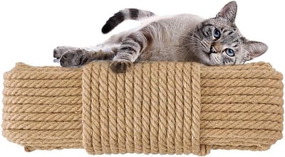 Sisal Touw 6-10 mm, 10-100 m – Natuurlijke Vervanging voor Kattenkrabpalen en Decoratie