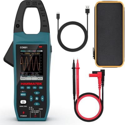 2-in-1 Handoscilloscoop en Multimeter met Stroomtang, 5,0 MSa/s, 2,8 inch TFT-display, NCV, Accu, App