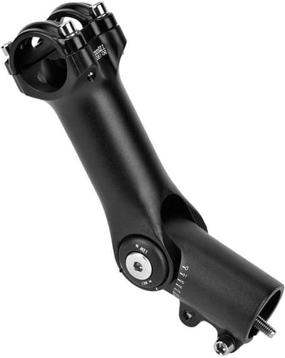 Fietsstuur Verhoger - Fietssteel Accessoire - Comfortabel Fietsen - Verstelbaar Aluminium - 31.8x110mm - Zwart