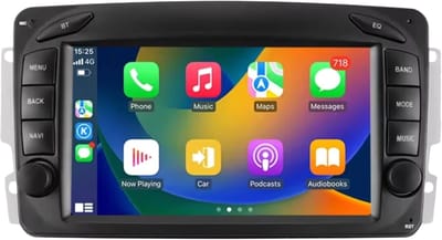 Autoradio met bluetooth - Carplay - Voor Mercedes-Benz CLK W209 / C-W203 / G-W463 / W208 / A-W168 / Viano / Vito / Vaneo - Geschikt voor Apple en Android - Stereo - Navigatie - Navigatiesysteem auto - 1GB 32GB