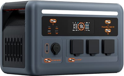 Oscal Draagbare Power Station - Accu Generator - 1800W AC - 1024Wh LiFePO4 - 100W USB-C - UPS 0,01s – Camping En Noodstroom – 39x23x25,4cm - Gri