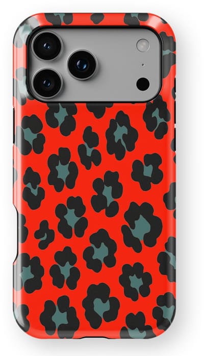 DripCase Luipaard Hoesje geschikt voor iPhone 17 Pro | Backcover met Mag | Hoesje met Dierenprint geschikt voor iPhone 17 Pro Jungle Blaze