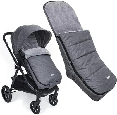 Voetenzak voor Kinderwagen - Winter Warm Waterdicht en Winddicht Koraal Fleece Gevoerd