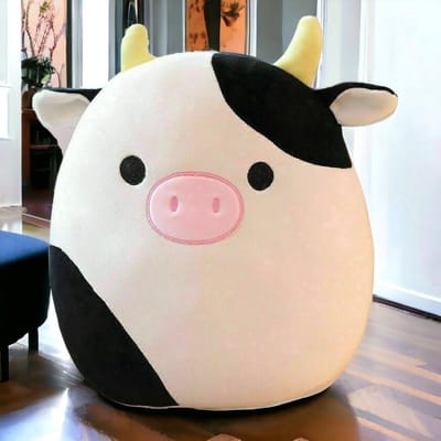 Klikkopers® - Kawaii knuffel - 70CM - Knuffel Koe - Squish Knuffel - Koe Knuffel - Kawaii Kussen - Squishy - Mega Grote Knuffel