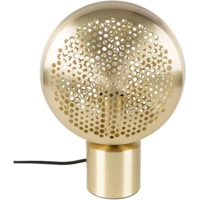 Zuiver Gringo Tafellamp - Goud - Rondvormig -  1.50 m Snoerlengte - 230 V -  22.50 x 12 x 30.50cm -  4 W per lichtpunt