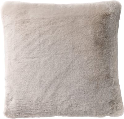 Dutch Decor ZAYA - Kussenhoes 45x45 cm - bontlook - effen kleur - Micro Chip - grijs - met rits - zonder binnenkussen