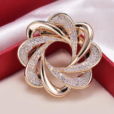Prachtige Kristallen Kettingen Kristallen Broche Spelden Voor Vrouwen Sjaal Gespen Elegante Dames Kleding Jas Klassieke Accessoires Decoratie gray