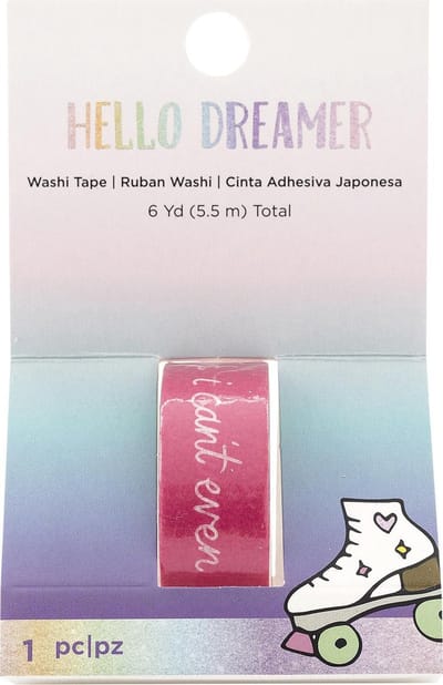 American Crafts - Hello Dreamer Embellishment - WashiTape - Phrase