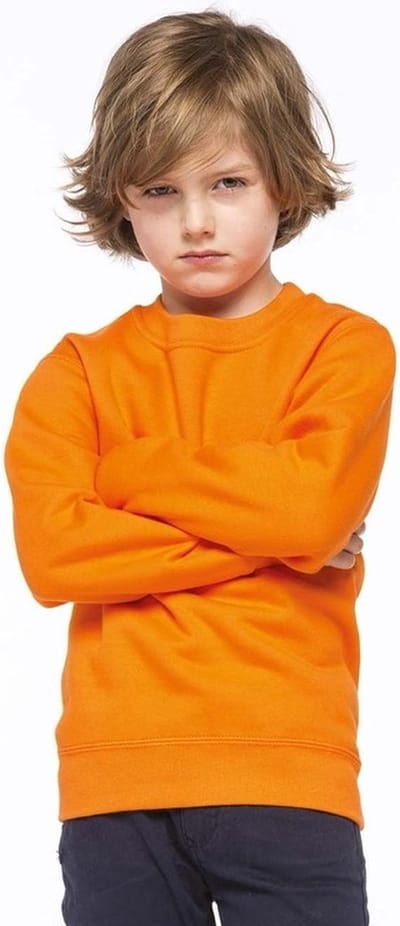 Kariban Sweater - oranje - kinderen - normale pasvorm - Koningsdag trui 116