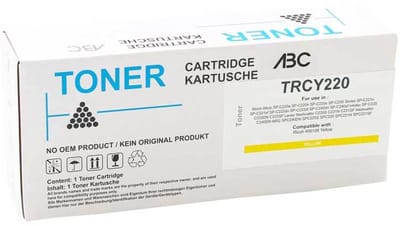 ABC huismerk toner geschikt voor Ricoh 406106 geel voor Ricoh Aficio SP-C220a SP-C220n SP-C220s SP-C221n SP-C221sf SP-C222dn SP-C222sf SP-C240dn SP-C240sf SPC222DN SPC222SF Lanier SPC220S SPC221N