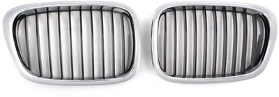 Voorgrille Nitron - Voorbumper grill - Voor BMW E39 M5 Serie 525i/528i/530i/540i (1997-2003) - Chroom & Zwart - Auto accessoires