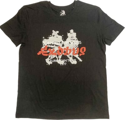 Bob Marley - Exodus European Tour '77 Heren T-shirt - M - Zwart