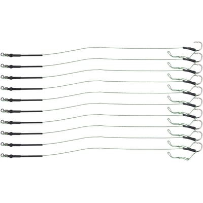 5 Set Karpervissen Onderlijnen Lijn Metalen Haken Aas Draad Haak Onderlijnen Visaccessoire 10# gray