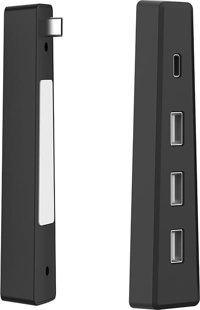 YONO USB Hub geschikt voor Playstation PS5 SLIM - 4 Poorts - Accessoires - Zwart