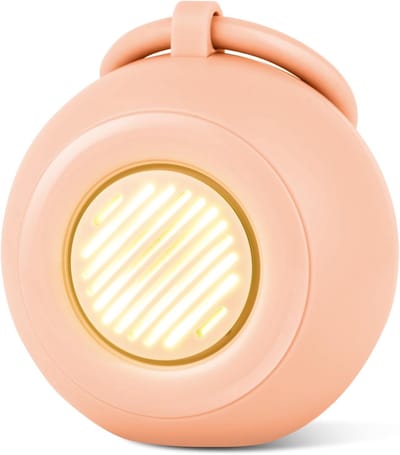 Roze Draagbare Witte Ruis Machine met zacht nachtlampje, 15 rustgevende geluiden en timer, USB oplaadbaar, slaaphulp voor baby’s, kinderen en volwassenen