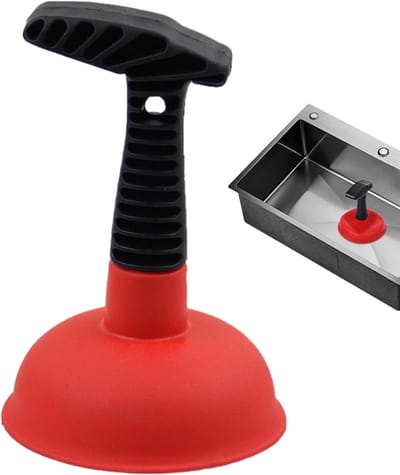 Afvoer Plunger - Verstoppingsverwijderaar - Afvoer Ontstoppen - Intensieve Zuigkracht - 13 x 13 x 7 cm - Willekeurige Kleur