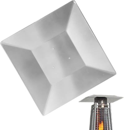 Buitenverwarming Reflector - Warmteverdeler - Terras Verwarmen - Universele Pasvorm - 47 x 47 cm - Aluminium