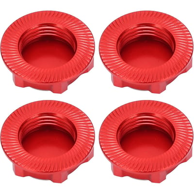 Lichtgewicht Aluminiumlegering Zeskant Wielmoeren 17mm Zelfborgende Stofdichte Zeskantmoer voor 18 RC AutoRood rood