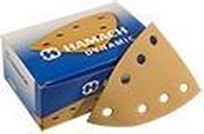 Delta schuurvellen 50 stuks 105 x 48 mm, met 7 stofafzuiggaten P80