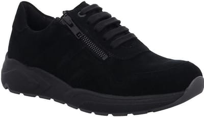 Zwarte Solidus Veterschoenen Kea Wijdte K