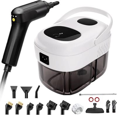 Stoomreiniger - Hogedrukreiniger - Hygiënisch Huis - Snel Verwarmend 15s - 1.4L Tank - Wit
