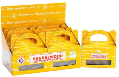 Doos met - Satya Sandal Wood Backflow Dhoop Cone