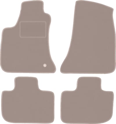 Beige velours vloermatten voor: Dodge Charger coupé (2006-2010)