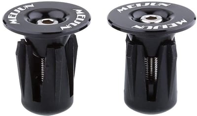 Allecto - Fietsstuuruiteinden - Aluminium Fiets Handvat Grips - Makkelijk te installeren - Zwart - Fietsaccessoires - Perfect voor jouw fiets - 2 s...