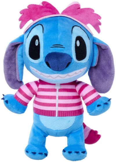 Stitch verkleed als Kolderkat - Disney Pluche Knuffel 30 cm - Disney Plush Toy - Speelgoed knuffeldier knuffelpop voor kinderen jongens meisjes - Knuffels Stitch Angel Leroy - Alice in Wonderland