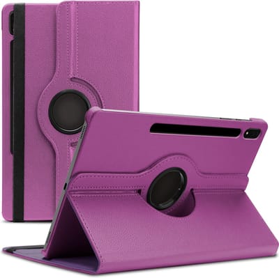 Draaibaar Hoesje - Rotation Tabletcase - Multi stand Case Geschikt voor: Samsung Galaxy Tab S6 (T860) - paars