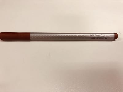 Faber Castell Fineliner FC Grip 0 - 4 mm - gebrand oker