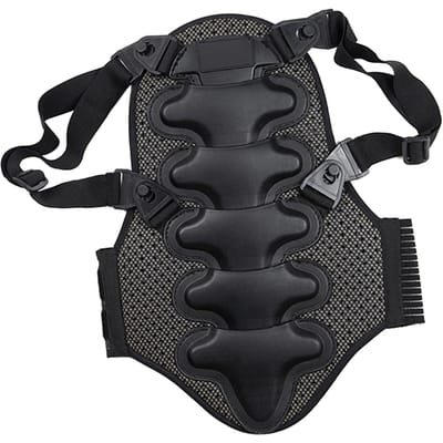 Protection Dorsale Moto Amovible Épaisse Protection EVA Coussin Dorsal pour Moto Cyclisme VTT Patinage S