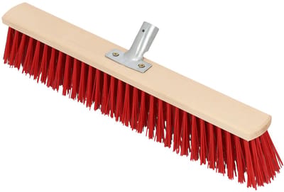 KOTARBAU® Bezemkop, Straatbezem, 55 cm, Veegbezem, Buitenbezem, Harde Nylonborstels, Tuinbezem, Stevige Straatbezem, Harde Bezem voor Buiten, zonder Steel, Hout, PVC