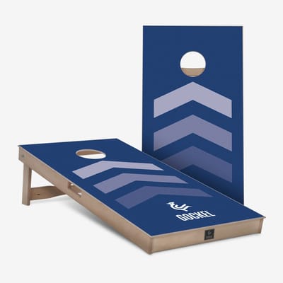 Original Cornhole Set - blauwe pijlen - 120 x 60 cm (100% berken multiplex - inclusief cornhole bags / zakjes)