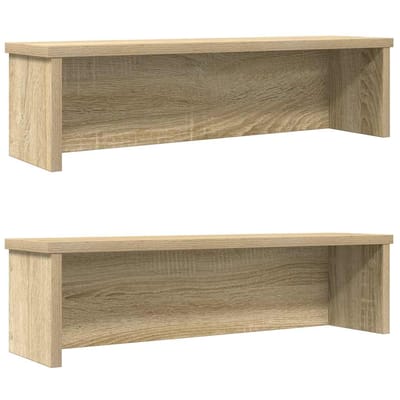 vidaXL - Keukenrekken - stapelbaar - 2 - st - 60x15x16 - cm - sonoma - eikenkleurig
