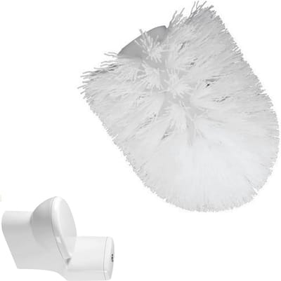 yeenelwboo Vervangende toiletborstelkop, universele toiletborstel, losse vervangende kop voor badkamerborstelstangen met een diameter van 15-16 mm