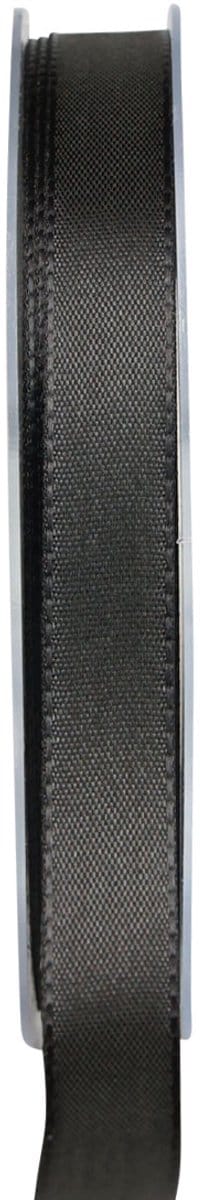 Cadeaulint zwart rouwbloemen decoratief lint 15mm 50m