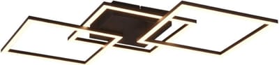 LED Plafondlamp - Wandlamp - Woonkamer Verlichting - Draaibare Spots - 31 Watt - Zwart Mat