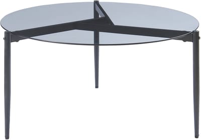 Salontafel Ulökantaa Ø80x40 cm grijs [en.casa]