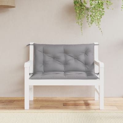 vidaXL - Tuinbankkussens - 2 - st - 100x50x7 - cm - oxford - stof - grijs