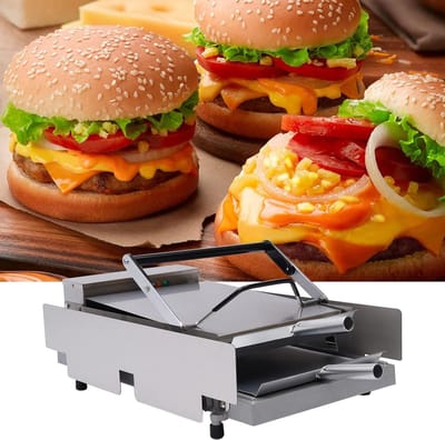 Burger Maker - Broodjes Grill - Professioneel Gebruik - Roestvrij Staal - 64 x 39.5 x 21.5 cm - Zilver