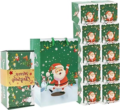 Kerst Bounce Boxen - Vrolijke Dozen - Feestelijke Verrassingen - Opvallend Ontwerp - 10 Stuks - Kerstgroen