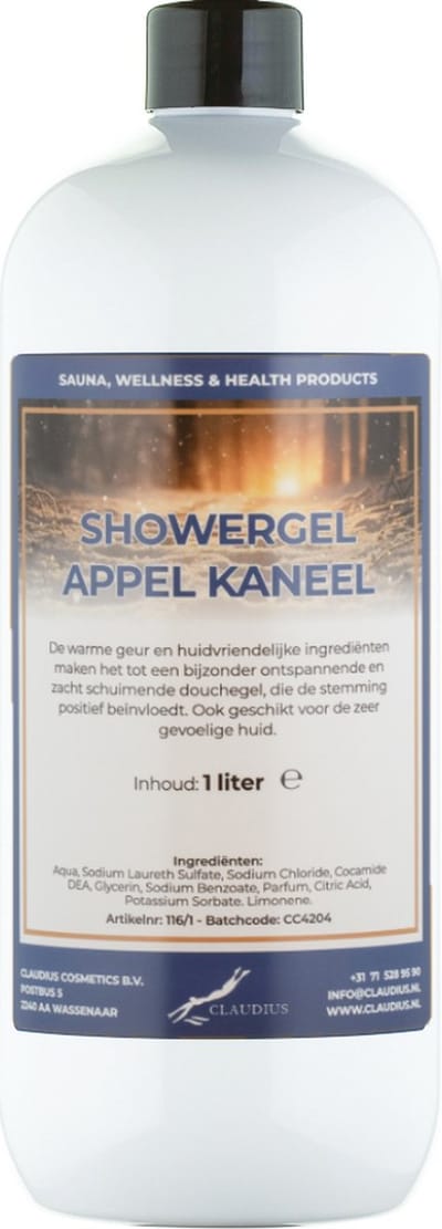 Douchegel Appel-kaneel 1 Liter - Showergel