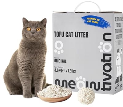 Kattenbakvulling van Tofu - Klontvormend, Biologisch Afbreekbaar en Stofvrij, 3,6 kg