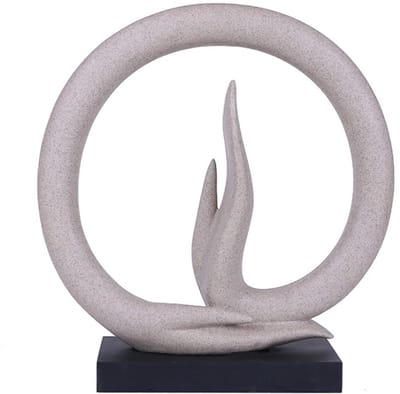 Dailygoods- Boeddha Standbeeld Minimalistische Zandsteen - Decoratie Beeld - Yoga Ornament - Abstracte Sculptuur - Waterdicht - Hoogwaardige Afwerking - Decoratiebeeld