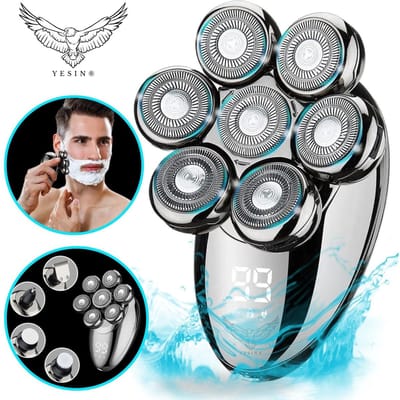 Scheerapparaat Mannen 9-in-1 – Skull Shaver – Hoofd Kaal Scheren – Baardtrimmer – Neustrimmer – Bodygroomer – Draadloos Nat & Droog – Yesin®
