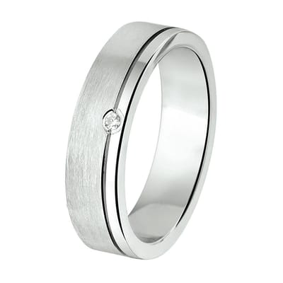 TFT Ring A202 - 5 Mm - Met Cz Zilver Gerhodineerd